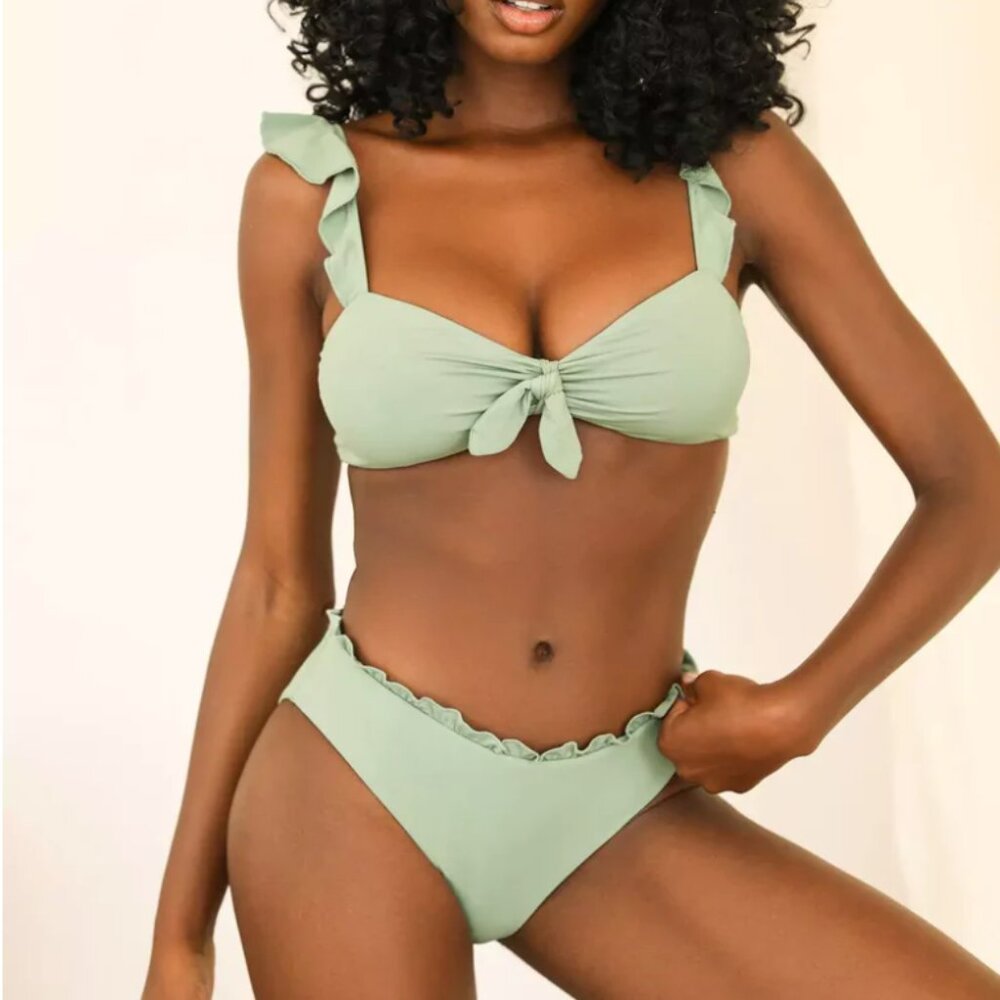 Dippin' Daisy's - Eucalyptus Green - Kiara bikini bottom - NWT X-Small